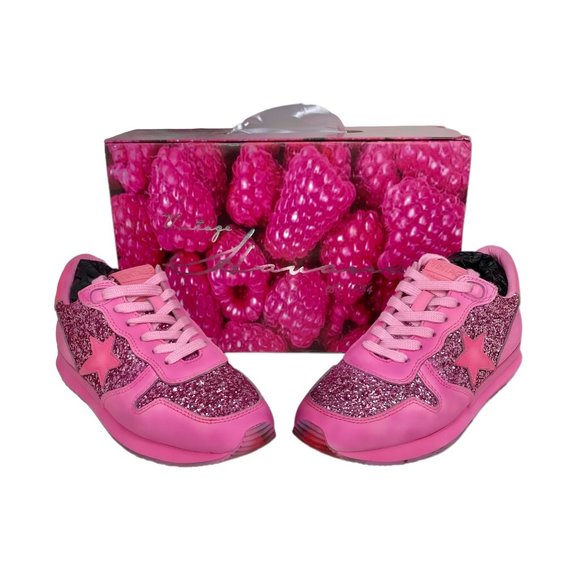 🎀 VINTAGE HAVANA HOT PINK Leather Splendid Sneakers With Embellishments  6.5 🎀 - Picture 8 of 11